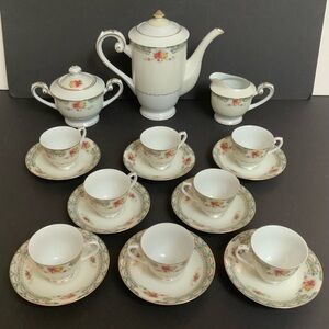 Vintage Albion Japan Floral Porcelain China Tea Set 21 piece